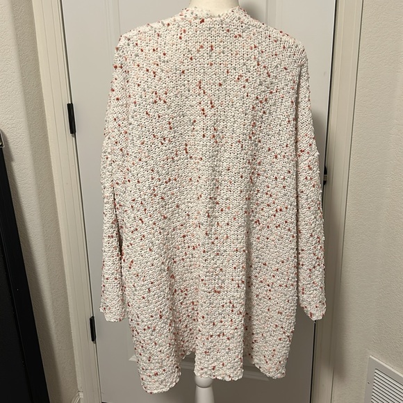 Women’s Open Cream Colored Long Sleeve Cardigan Size 2X - Picture 5 of 6